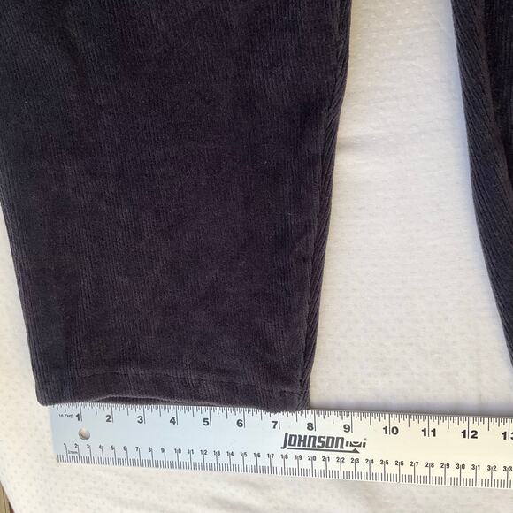 Lands' End Women Casual Velvet Pants size L/P (14/16). Purple - Picture 5 of 10